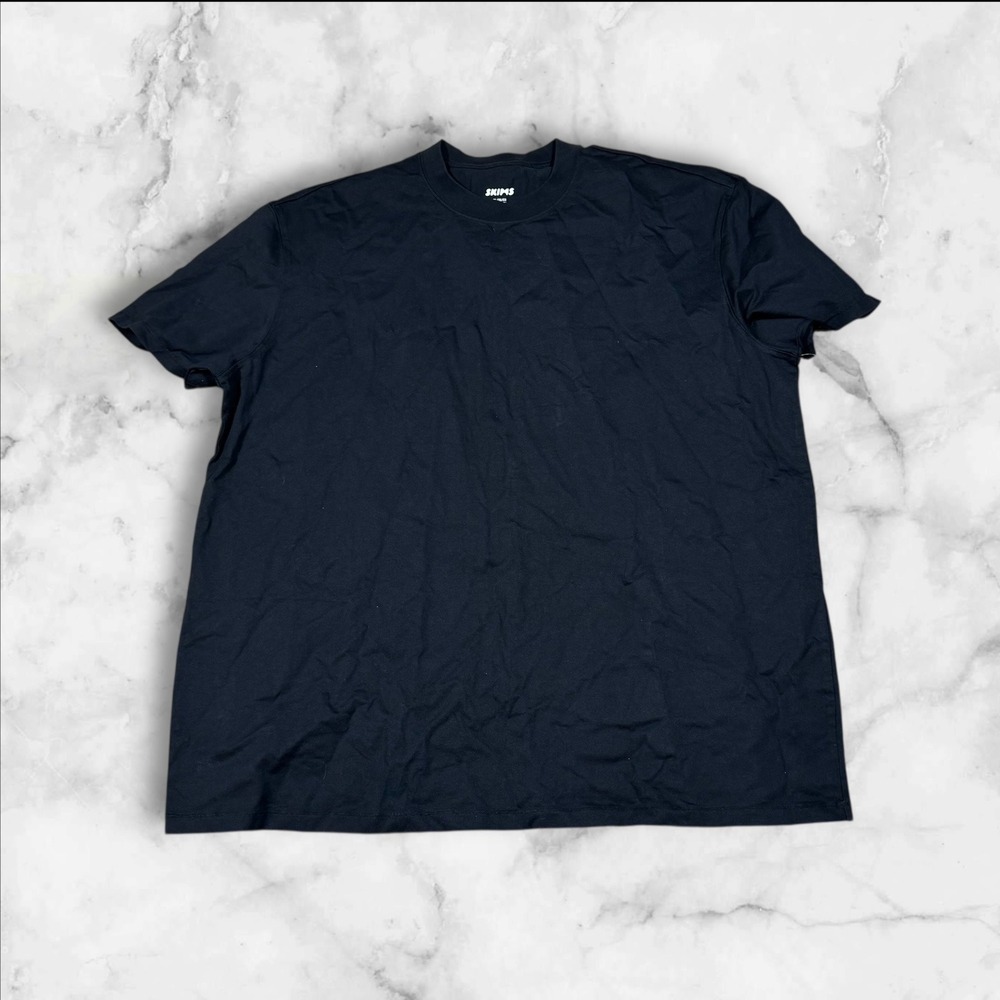 NWT SKIMS Mens Heavyweight Cotton T Shirt Obsidian XL SS STT 6414